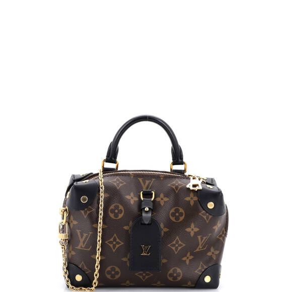 Louis Vuitton Handbags - Louis Vuitton Petite Malle Souple Handbag Monogram Canvas with Leather